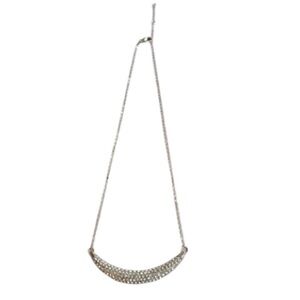 Shameless Crystal Half Moon Necklace